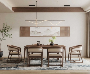 New Chinese Style Dining Room-ID:124746089