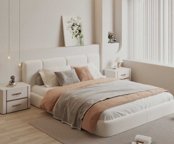 Modern Double Bed-ID:300671104