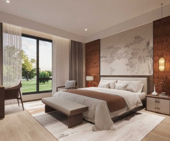 New Chinese Style Bedroom-ID:648451096