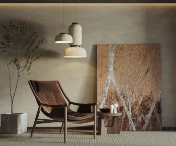 Wabi-sabi Style Lounge Chair-ID:922162064