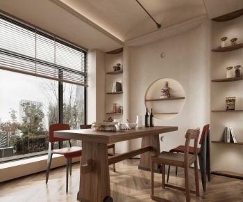 Wabi-sabi Style Dining Room-ID:861475941