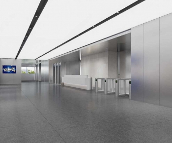 Modern Office Reception Desk-ID:671246058