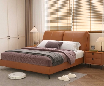 Modern Double Bed-ID:976729462