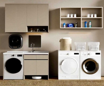 Modern Laundry Cabinet-ID:360738996