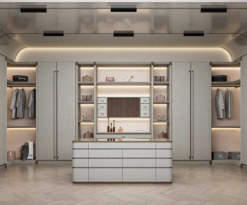 Modern Clothes Storage Area-ID:840082882