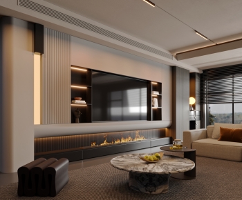 Modern A Living Room-ID:712904932