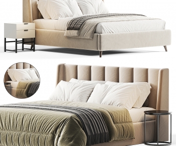 Modern Double Bed-ID:959357986