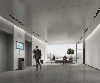 Modern Office Elevator Hall-ID:188345918