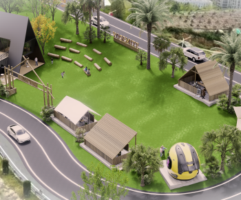 Modern Park Landscape-ID:432610542