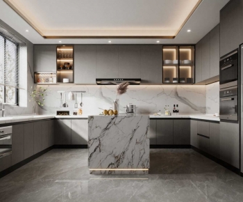 Modern Open Kitchen-ID:881146917