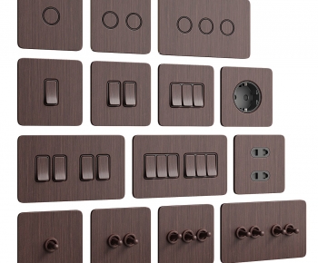 Retro Style Switch Socket Panel-ID:462241897