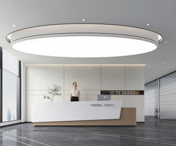 Modern Office Reception Desk-ID:826855905