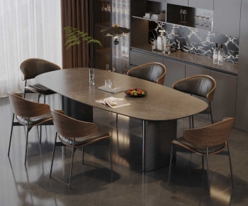 Modern Dining Table And Chairs-ID:969907057