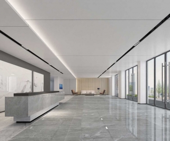 Modern Office Reception Desk-ID:889081003