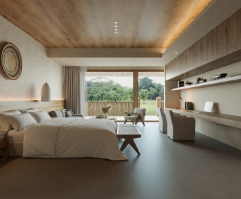 Wabi-sabi Style Guest Room-ID:193359982