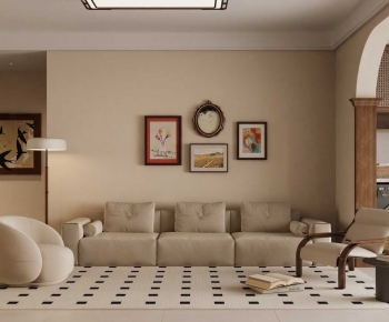 French Style A Living Room-ID:522927056