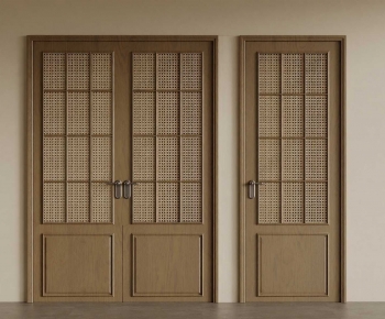 Wabi-sabi Style Double Door-ID:107269396