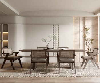 Wabi-sabi Style Dining Room-ID:890053993