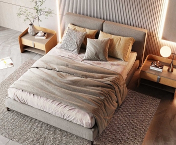 Modern Double Bed-ID:983129026