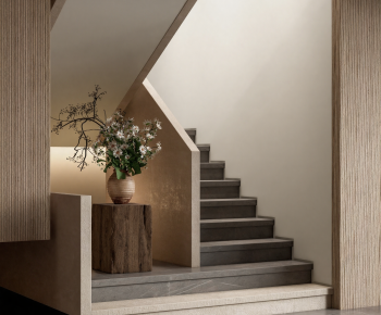 Wabi-sabi Style Stairwell-ID:550615076