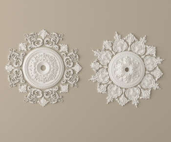 European Style Plaster Carved Top Plate-ID:632370953
