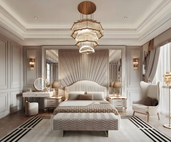 Simple European Style Bedroom-ID:990731955