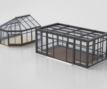 Modern Glass Sun Room-ID:427539321