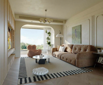 Modern A Living Room-ID:760059435