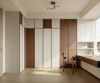 Modern Clothes Storage Area-ID:485138931