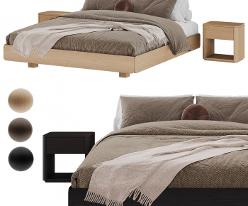 Modern Double Bed-ID:262770794