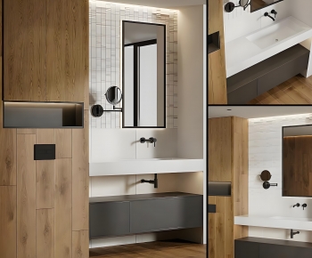 Modern Bathroom Cabinet-ID:686239008