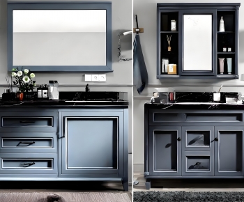 American Style Bathroom Cabinet-ID:962284099