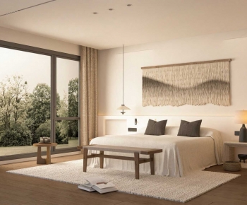 Wabi-sabi Style Bedroom-ID:557112937