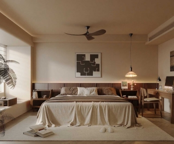 Wabi-sabi Style Bedroom-ID:687567004