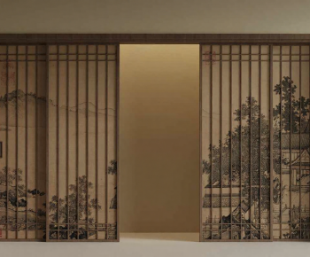 New Chinese Style Sliding Door-ID:176033027