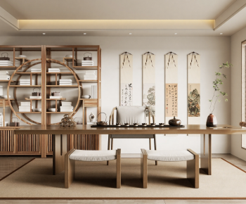 New Chinese Style Tea House-ID:137485031