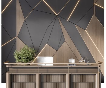 Modern Reception Desk-ID:410444972