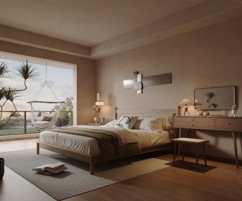 Wabi-sabi Style Bedroom-ID:169717073