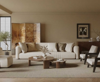 New Chinese Style A Living Room-ID:915369999