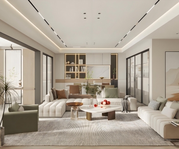 Modern A Living Room-ID:962410934