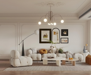 French Style A Living Room-ID:443526983