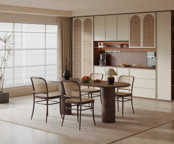 Wabi-sabi Style Dining Room-ID:465578084