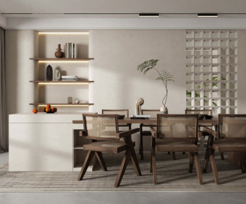 Wabi-sabi Style Dining Room-ID:964900023