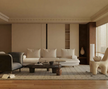 Wabi-sabi Style A Living Room-ID:838764916