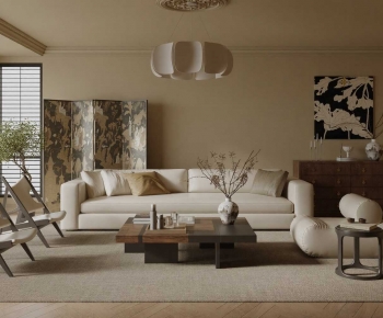 Wabi-sabi Style A Living Room-ID:465549958