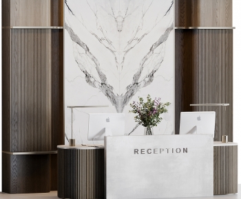 Modern Reception Desk-ID:923551088