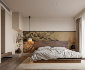 Wabi-sabi Style Bedroom-ID:322750095