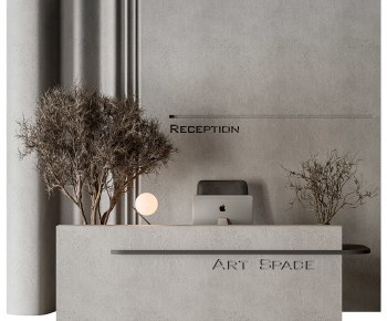 Modern Reception Desk-ID:502043014