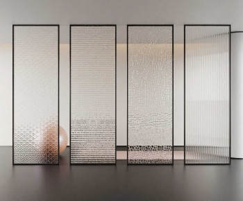 Modern Glass Screen Partition-ID:739315992