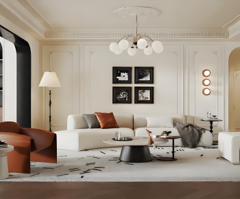 French Style A Living Room-ID:999840022